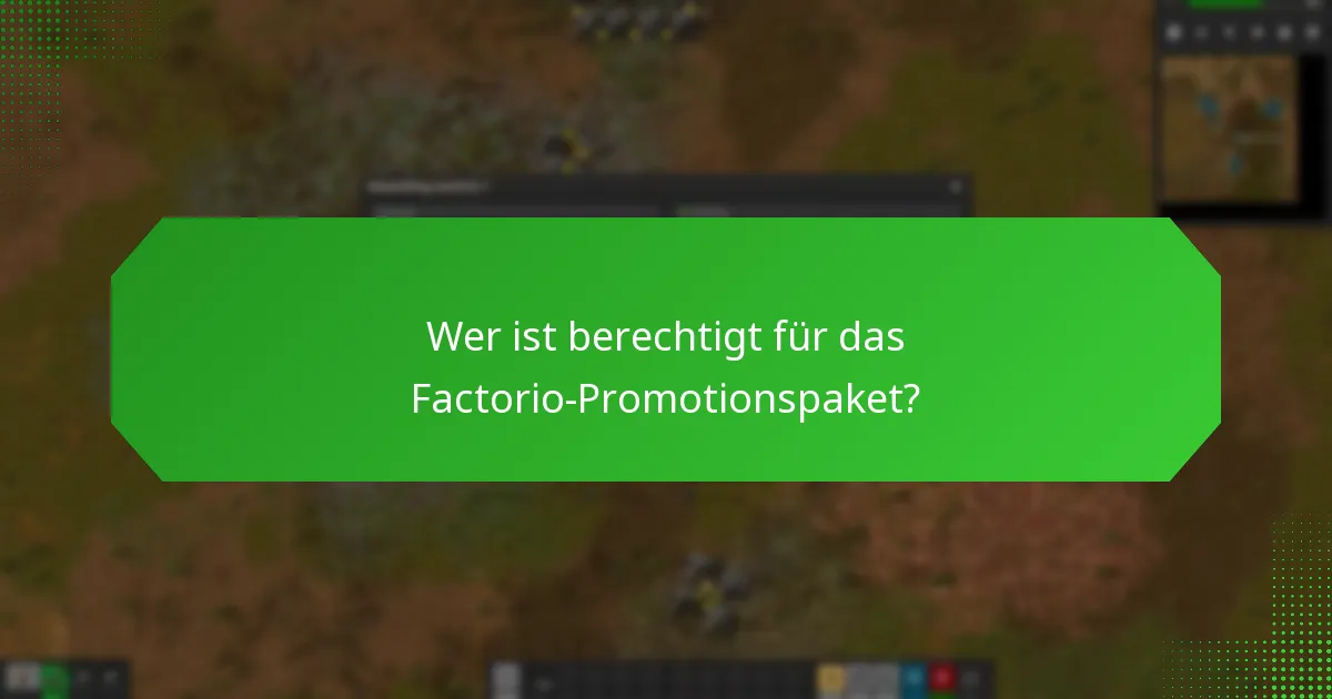 Was sind die Alternativen zum Factorio-Promotionspaket?